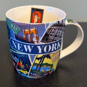 PCF The Postcard Factory NEW YORK CITY Postcard Collage Souvenir Ceramic Mug